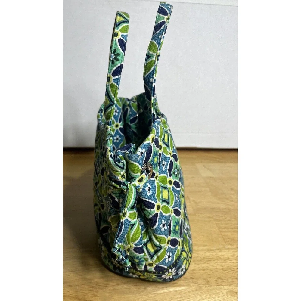 Vera Bradley Daisy‎ Small Handbag Purse Blue Green